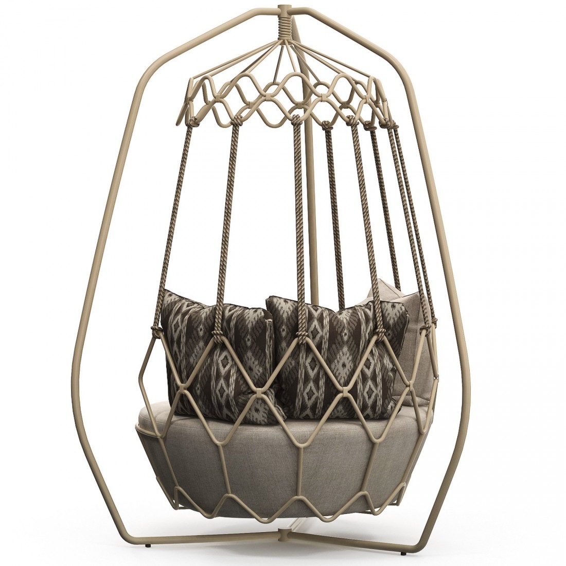 Roberti Rattan Gravity Swing Sofa 3D Model for VRay