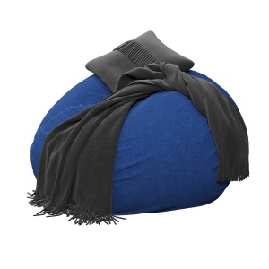 Navy Washed Twill Beanbag