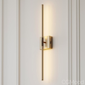 Gallatin Dimmable Gold And Silver Wall Sconce By O