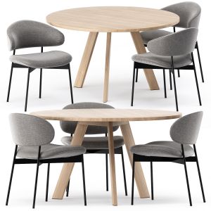 Tosh Table And Luz Chair By More