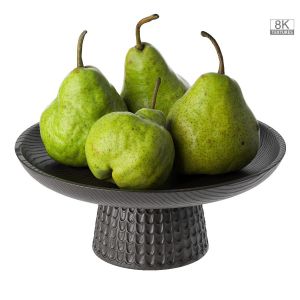 Wooden Bowl With Pakham Pears