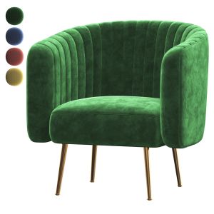 Alexandra-green-velvet-armchair