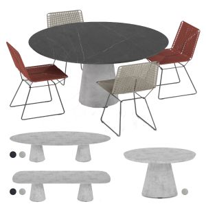 Neil Twist Chair With Conix Table