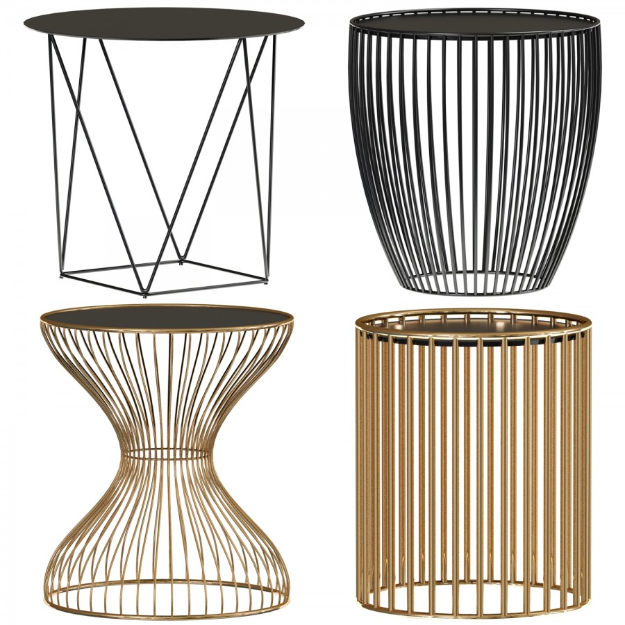 Side Table And Coffee Table Collection 3D Model for VRay, Corona | CGMood