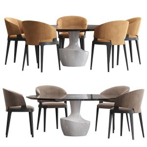 Potocco Velis chair Anfora table
