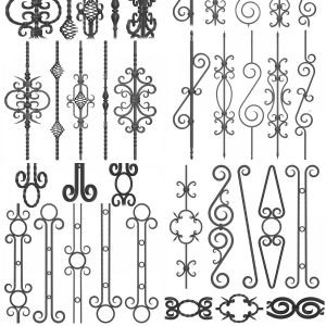 Wrought iron panel collection 01