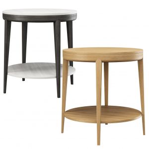 Trestle Round Side Table By Hbf Studio