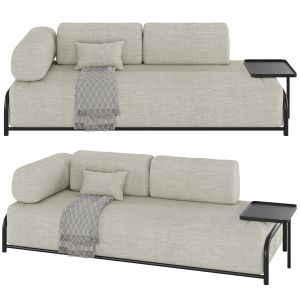 Sofa 3 seater Compo with tray beige