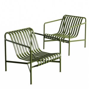 Palissade Lounge Chair Low Olive