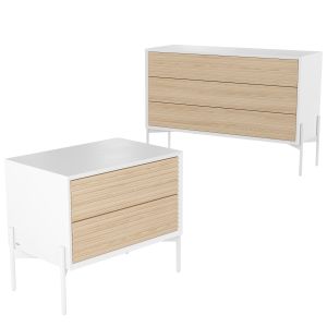 Chest of drawers, Bedside table, Marielle