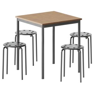 Sandberg Table And Marius Stool By Ikea