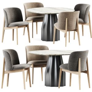 Abrey Chair By Calligaris And Burin Table By Vicca