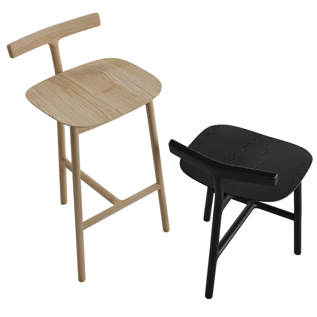 Mattiazzi Radice Chair E Stool 3D Model for Corona | CGMood