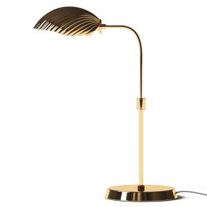 Cb2 Exclusive Crinkle Polished Brass Table Lamp