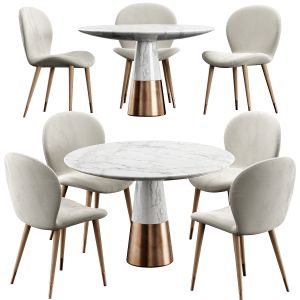 Miro Chair Konyshev Vex Marble Table