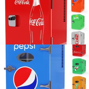 Mini fridge Coca Cola and Pepsi Cola