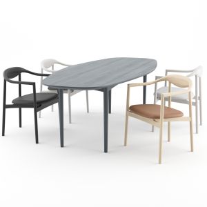 Jari Chair And Ellipse Table By Brdr Kruger