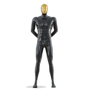 Black Mannequin With Gold Mask 166
