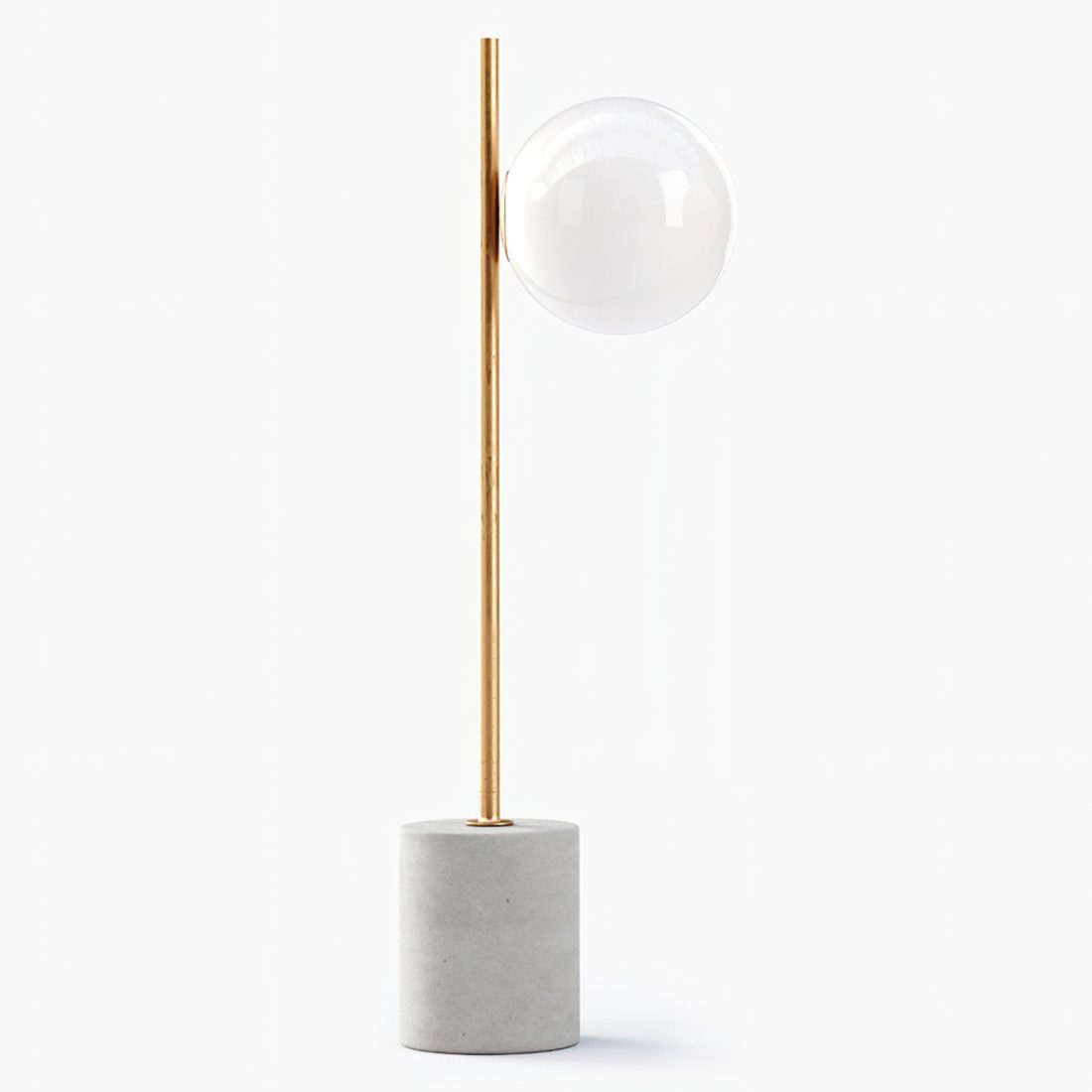 West Elm Sphere And Stem Table Lamp - 3D Model for Corona
