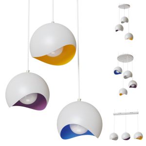 Pendant Lamp With Dome-shaped Lampshades