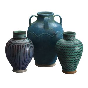 Artisan Glazed Pottery Vases