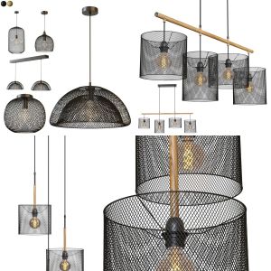 Hanging lamps with mesh shade