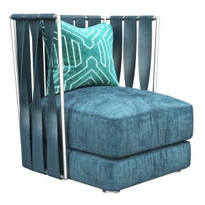 Armchair With Decorative Pillow Twist