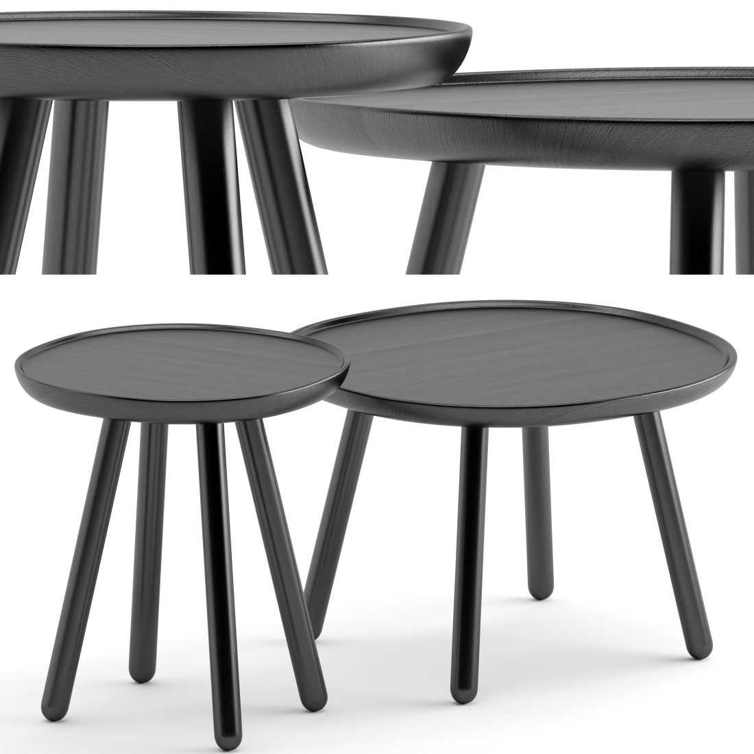 Emko NaÏve Round Coffee Table 3D Model for VRay, Corona | CGMood