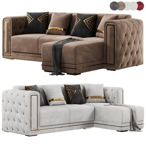 Modern Corner Beige Sectional Sofa