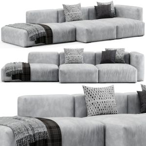 Mags Soft Corner Lounge 3seat Sofa By Hay