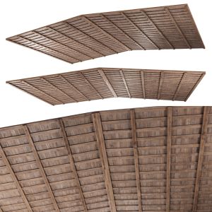 Gable Wooden Ceiling V3
