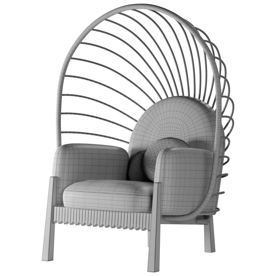 Calaca Armchair Comite De Proyectos - 3D Model for VRay, Corona