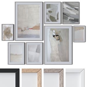 Set Of 8 Wall Paintings 2498