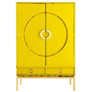 Disk Retro Yellow Cabinet | Kare Design