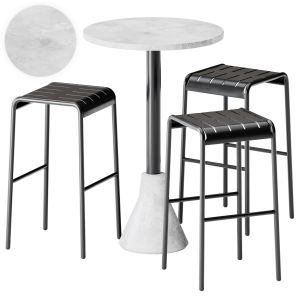 Easy High Stool By Connubia And Big Foot Table