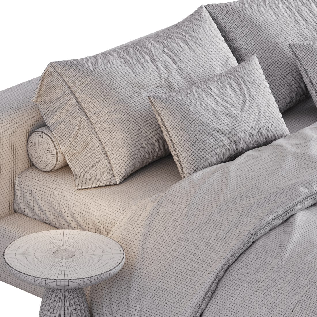 Bed Flexform Groundpiece 3D Model for Corona | CGMood