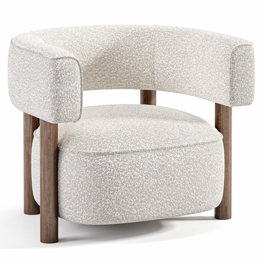 N S03 Armchair By Karimoku Casestudy 3D Model for Corona | CGMood