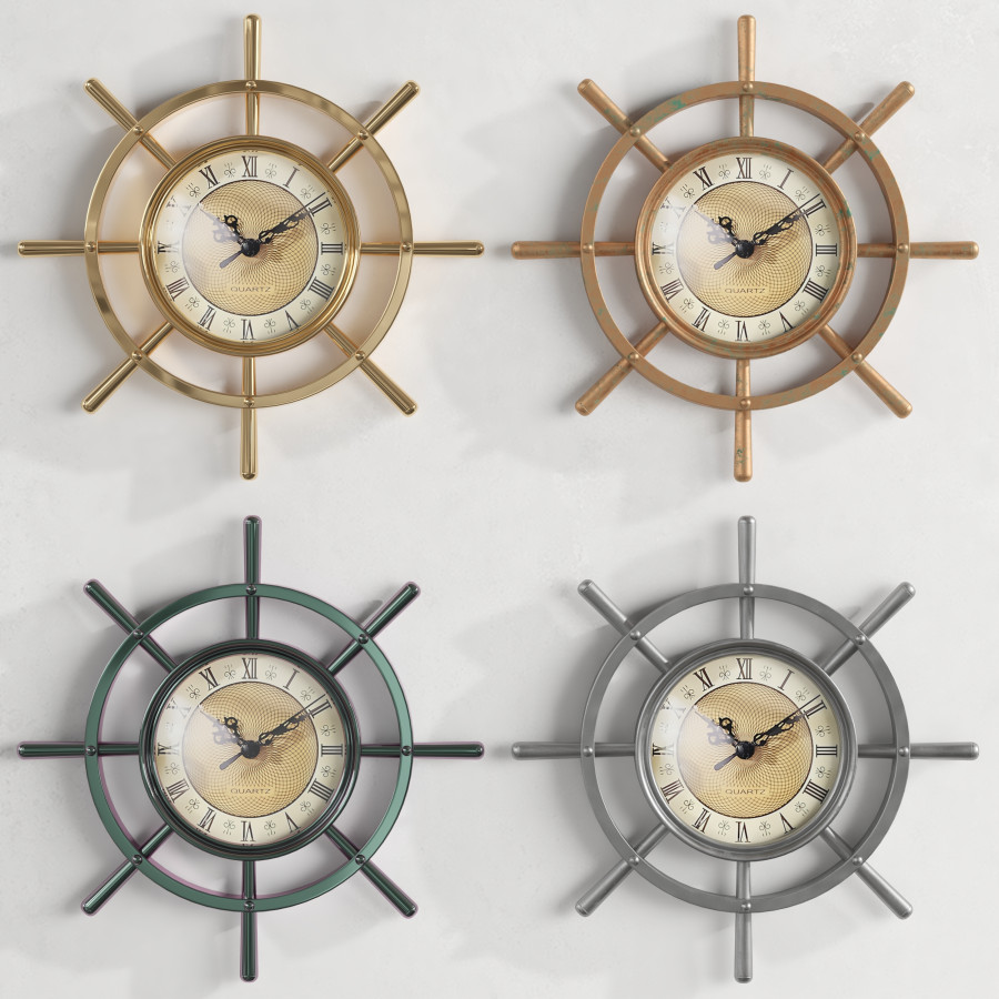 Wall Clock 54 - 3D Model for VRay