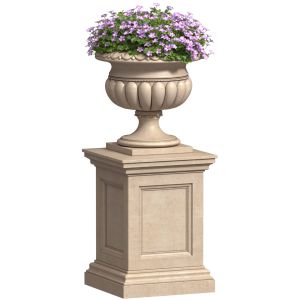 Flower Petunia Purple In A Classic Vase For Decora