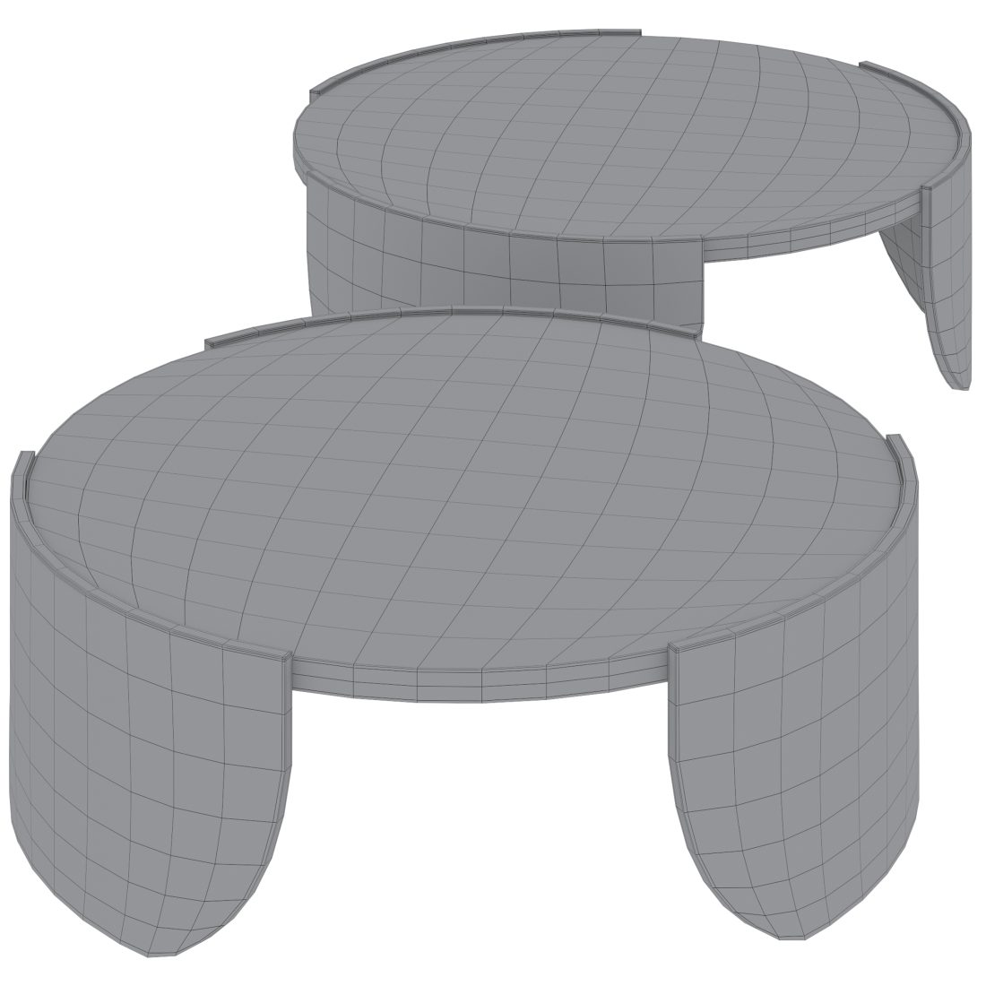 Zoey Round Coffee Table By Interior Secrets - 3D Model for VRay, Corona