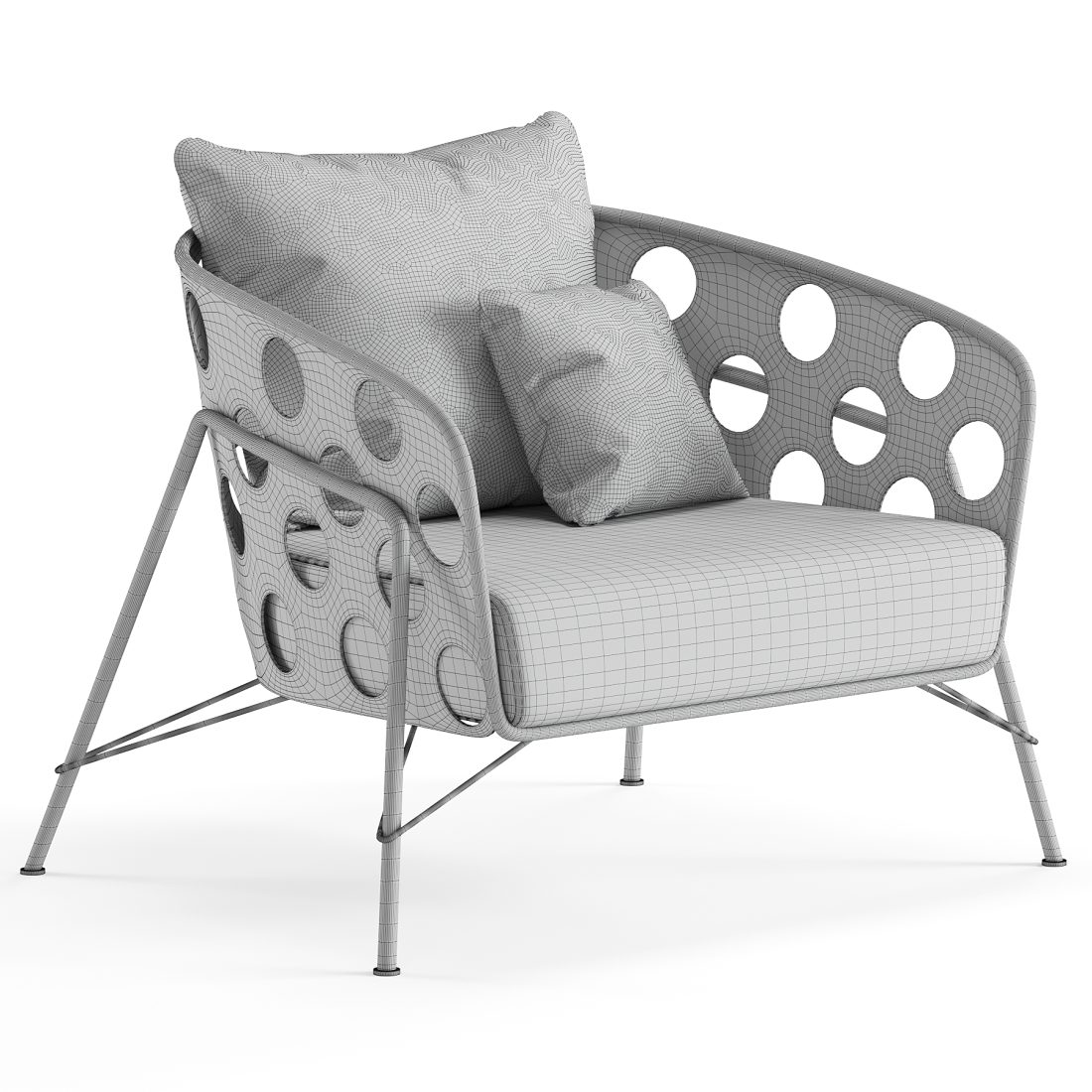 Bolle AP M TS Armchair 3D Model for Corona | CGMood