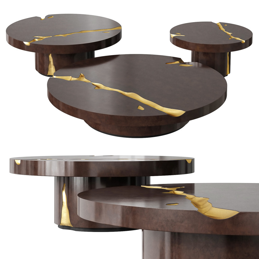 Boca Do Lobo Empire Poplar Root Tables 3D Model for VRay, Corona | CGMood