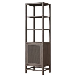 Crate And Barrel Blake Tall Storage Cabinet