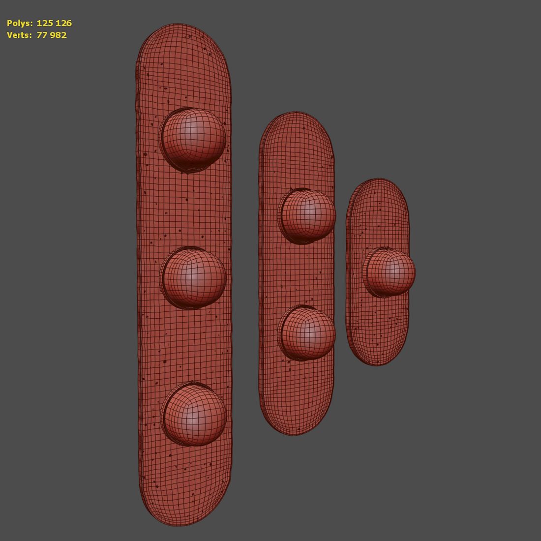 Modulo Wall Light By Cto Lighting - 3D Model for Corona