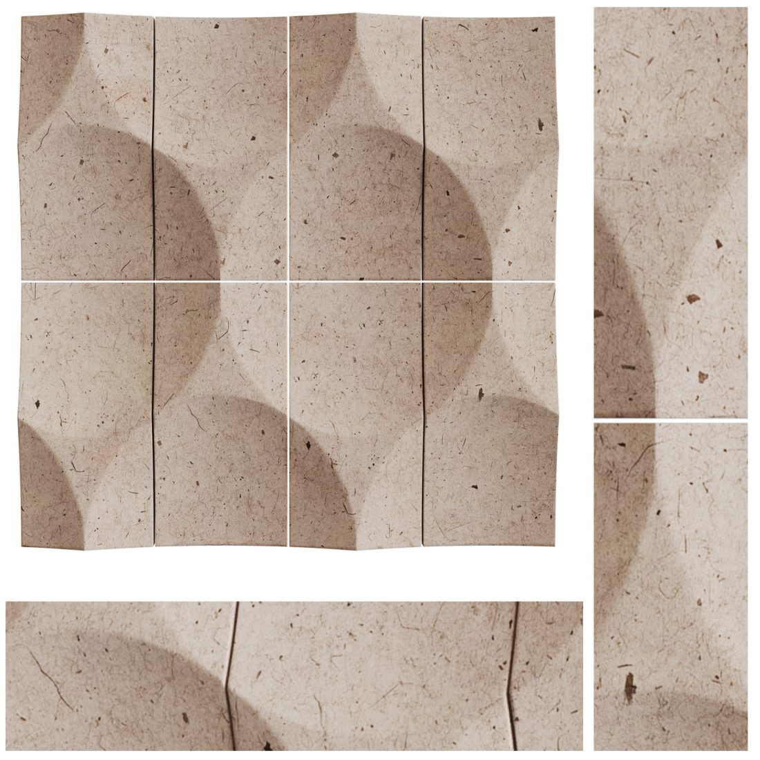 Panel Ellipse Bio Acoustic Wall Panel - 3D Model for Corona