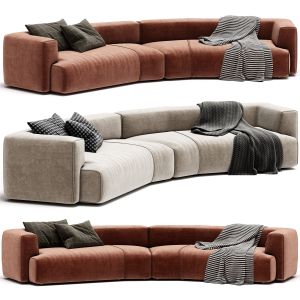 Duo Maxi Curved Sofa By Sancal