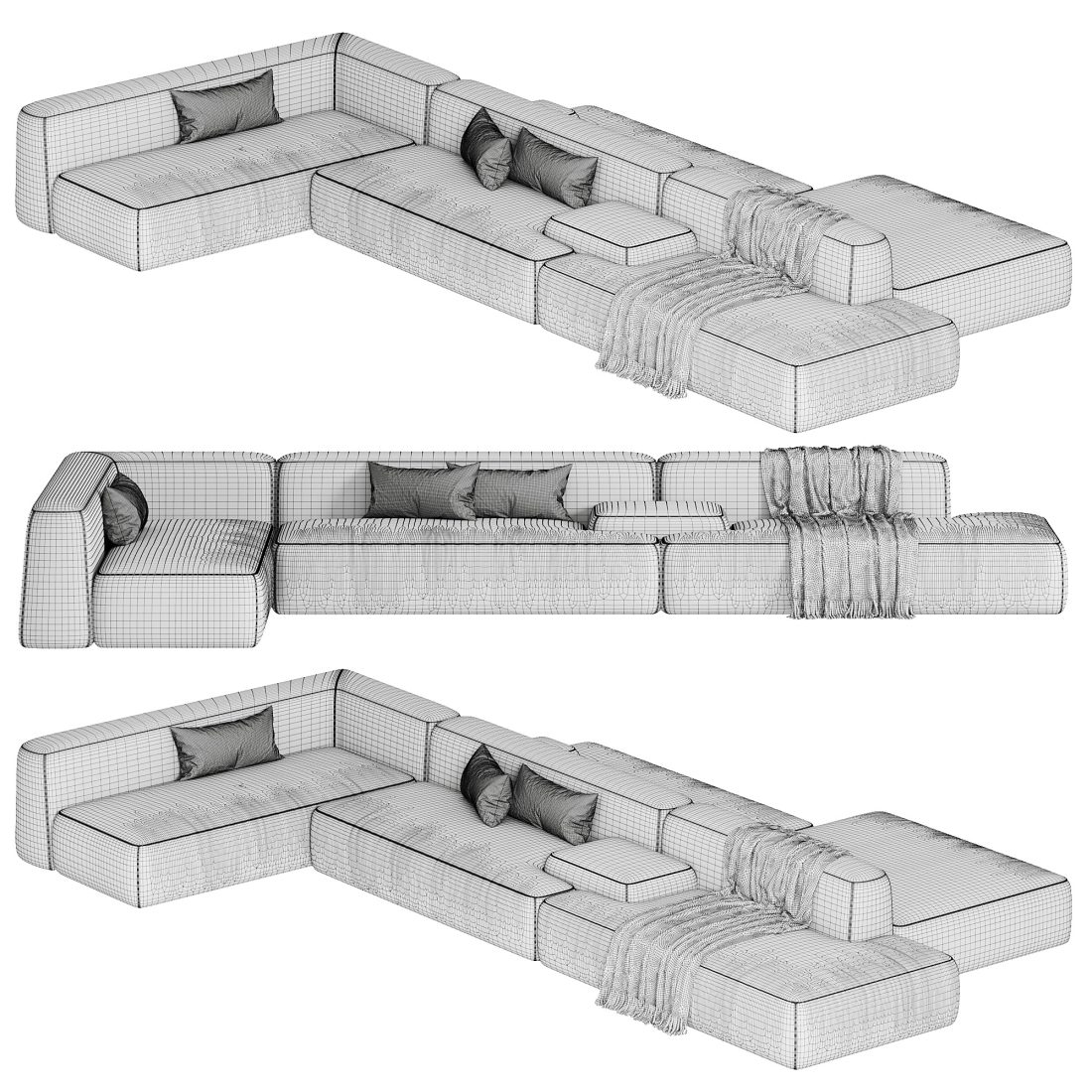 Cloud Sofa - 3D Model for Corona