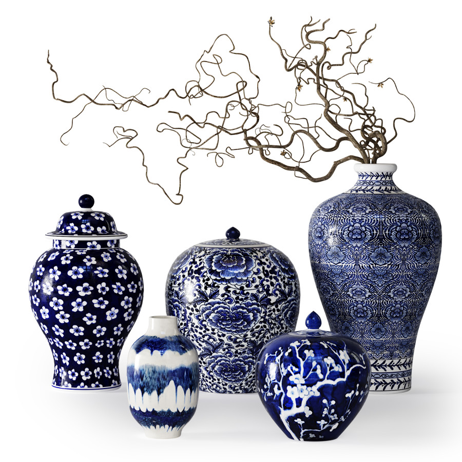 Vases Set 03 3D Model for VRay, Corona | CGMood