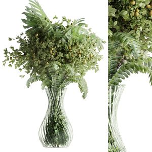Botanical Bouquet Inserted Into A Glass