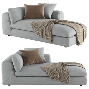 Cambria Boucle Right-Arm Chaise Lounge.